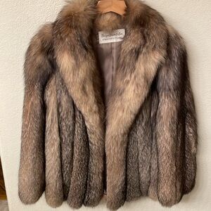 Vintage Authentic Fox Fur Jacket / small